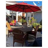Table, Chairs & Umbrella