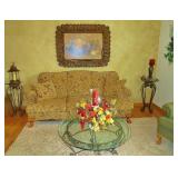 Beautiful sofa, coffee table and side tables, like new!