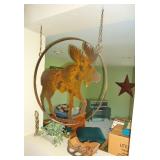 Metal moose decor/hanging