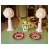 Marye-Kelley Decoupage plates and misc. decor