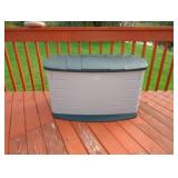 Plastic outdoor storage container