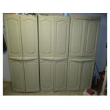 Plastic storage cabinets