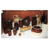 Amber glass jar/bottle collection