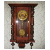 Antique German wall clock, needs work