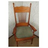 Antique carved back chair