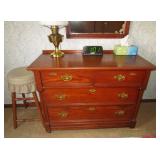 Antique 3 drawer chest
