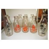 Advertising milk bottles