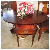 Drop leaf table w/ drawer