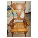 Antique rocker w/ cane seat