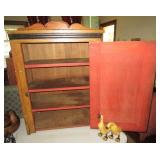 Inside of Antique cupboard