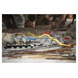 Fishing rods, ice augers