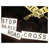 Railroad signs, lights
