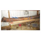 Full size birch bark canoe