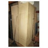 Primitive painted cupboards