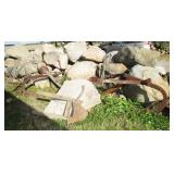 Farm implements, large rocks/boulders (you need to load & haul yourself)