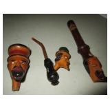 Vintage pipes, one signed Italy