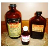 Amber Medicine Bottles