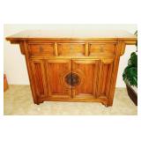 Century Bar/Server w/ expandable top on wheels