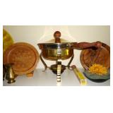 Brass warmer, Woodenware