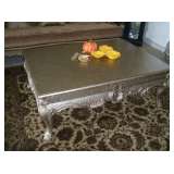 Metalic finish, Macedonian style cocktail table - 57x41x21h