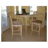 Counter height pub or nook table with 4-chairs