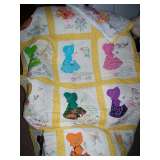Sunbonnet Sue twin quilt & pillow sham