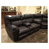 New Leather Sectional with Recliners   