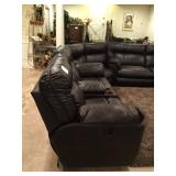 New Leather Sectional with Recliners   