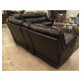New Leather Sectional with Recliners   