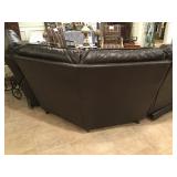 New Leather Sectional with Recliners   