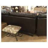 New Leather Sectional with Recliners   