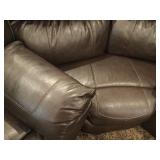 New Leather Sectional with Recliners   