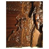 Antique Wood Carved Armoire   
