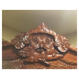 Antique Wood Carved Armoire   