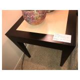 Rectangle shaped Accent table. Black Oak with ash inlay. Matching triangle shaped accent table also 