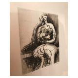 Artist: Henry Moore, Signed Lithograph. Henry Moore is one of the most significant British artists o