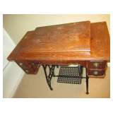 Tiger Oak ornately carved antique sewing machine.  Really spectacular.  