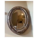 Large beautiful Oval mirror with ornate frame