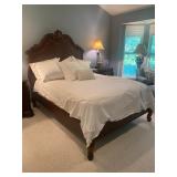 Gorgeous solid wood queen size bedroom set like new condition