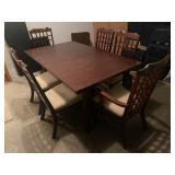 Solid wood dining table and chairs
