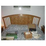 Br set oak headboard matches other shown here.