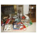 Assorted crystal, collectibles etc.