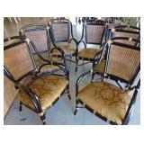 Bernardt Glass Top Table & 6 Chairs