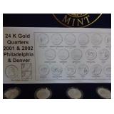 24K Gold Quarters