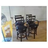 4 Swivel Bar Stools
