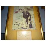 President &Lady Bird Johnson auto graphed photo