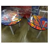 Artist Signed Accent Tables