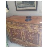 Comb Decorated Antique cupboard