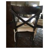 Cross Back Dining Chairs (4) Full price Set/4 $160; if interested (314) 805-6219  Chocolate Brown 3 