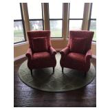 Terra Cotta Arm Chairs (2) 30”D x 42” H x 32” W Full price $195.00 each; if interested call (314) 80